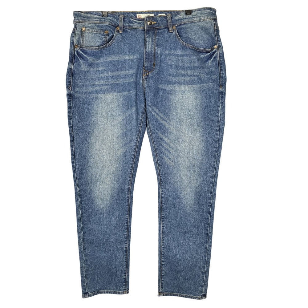 MBX Fairfax Slim Fit Stretch Denim Jeans‎ Blue Mens Size 36x32 Tailored Look